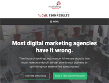 Tablet Screenshot of marketingresults.com.au