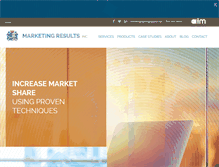 Tablet Screenshot of marketingresults.net